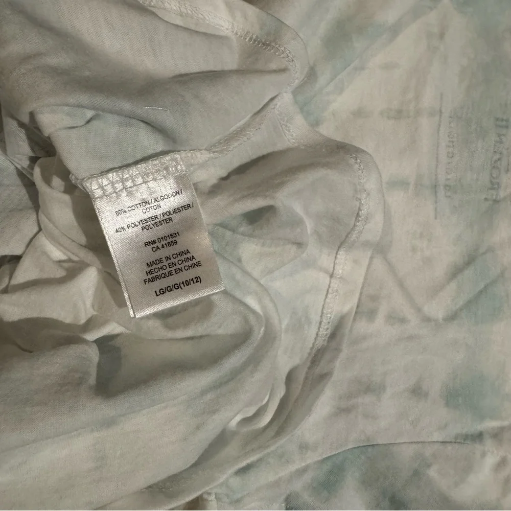 Disney Frozen II Elsa Anna Tie Dye‎ Graphic Tee Girls L 10/12 NWT